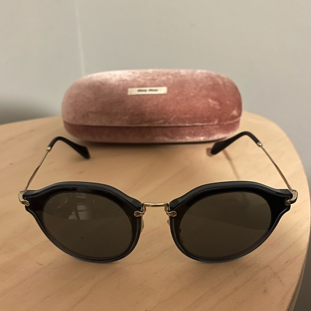 Miu miu dark blue sunglasses